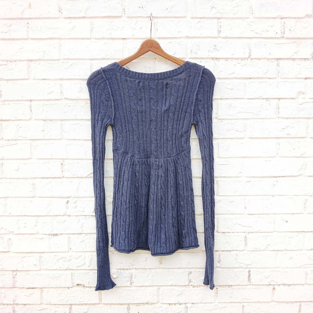 Vintage Y2K Abercrombie & Fitch Babydoll Cable Knit Sweater - Picture 6 of 6